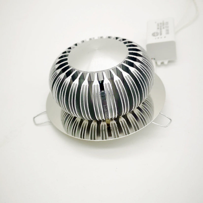 Modern Style LED Wall Lamp Sliver Metal Hollowed Out Sconce Lighting in RGB Color Light with Remote Control