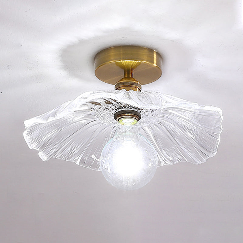 New Modern Prismatic Glass Flush Light Fixtures Blossoms Flush Mount with Shape