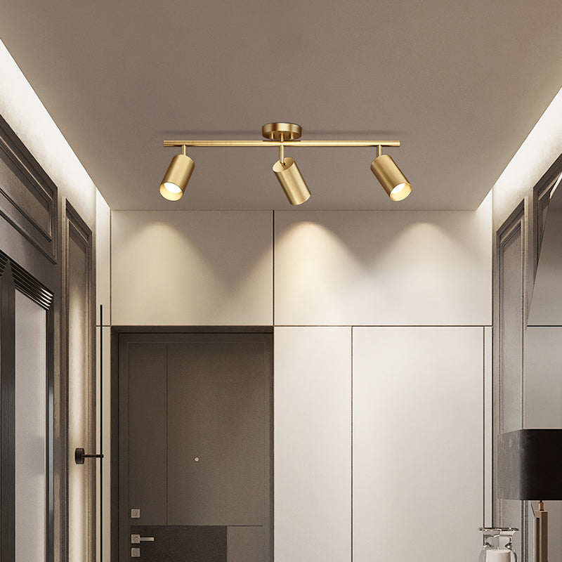 Alle Kupferspur-Beleuchtungsoberflächen gemontiertes Wohnzimmer Wohnzimmer Cloakroom Commercial Shop Gang Semi-Flush Mount Decke ohne Hauptlicht