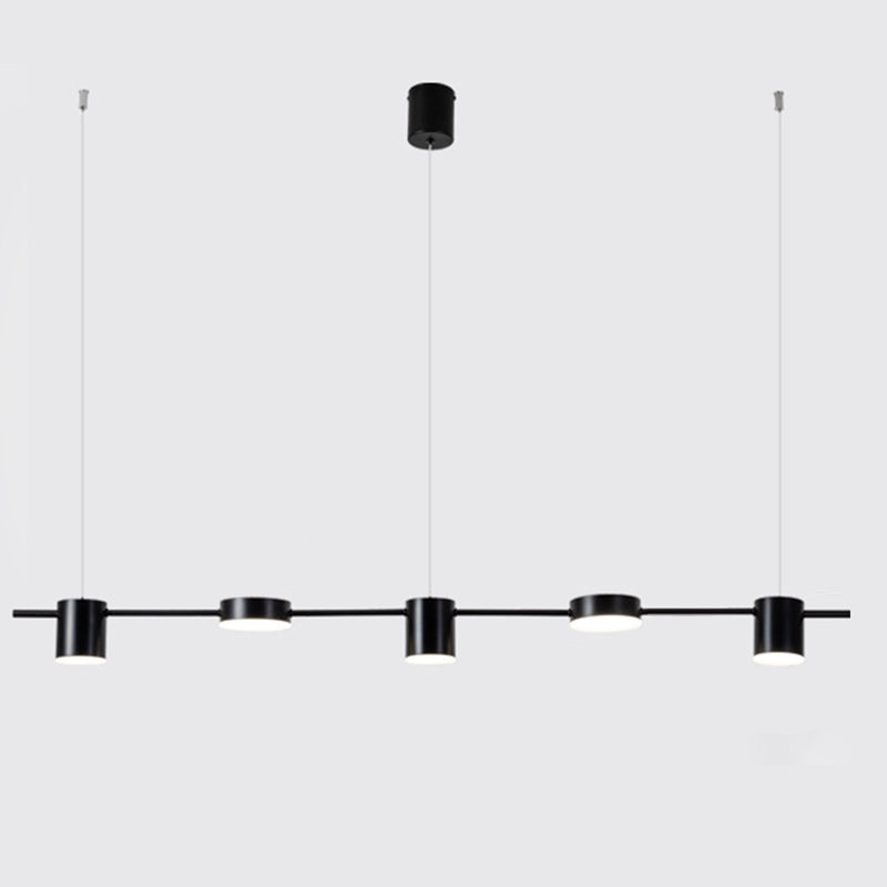 Luci a sospensione dell'isola cilindro Ultra-Contemporanea Isola Acrilico Luci a sospensione per ristorante