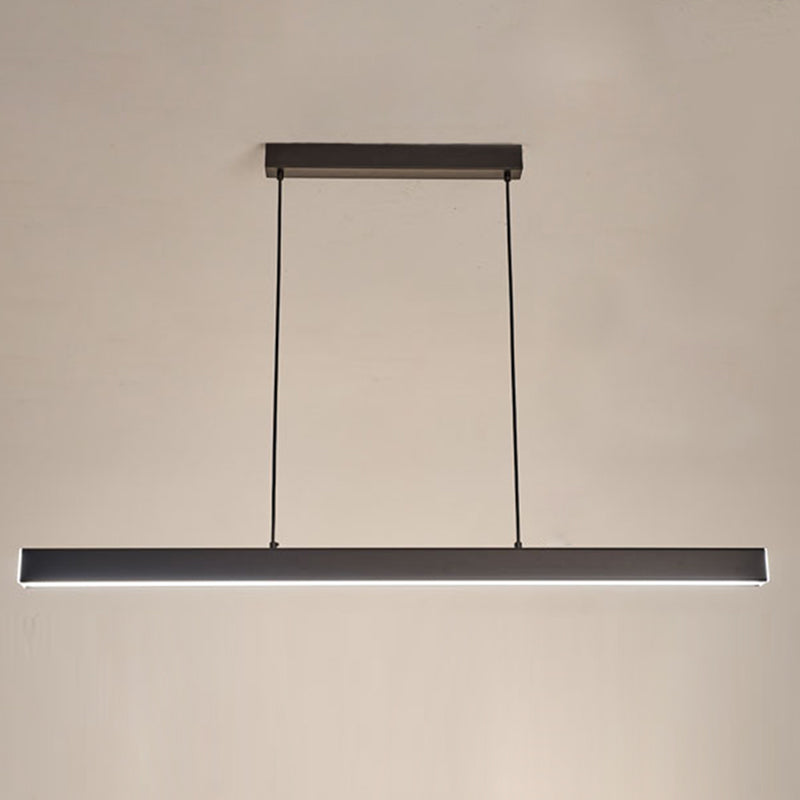 Luci di lampadari dell'isola lineare Simplicità Fissature di illuminazione del lampadario acrilico per tavolo da pranzo