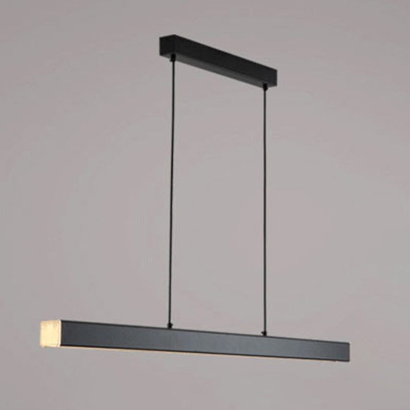 Luci di lampadari dell'isola lineare Simplicità Fissature di illuminazione del lampadario acrilico per tavolo da pranzo