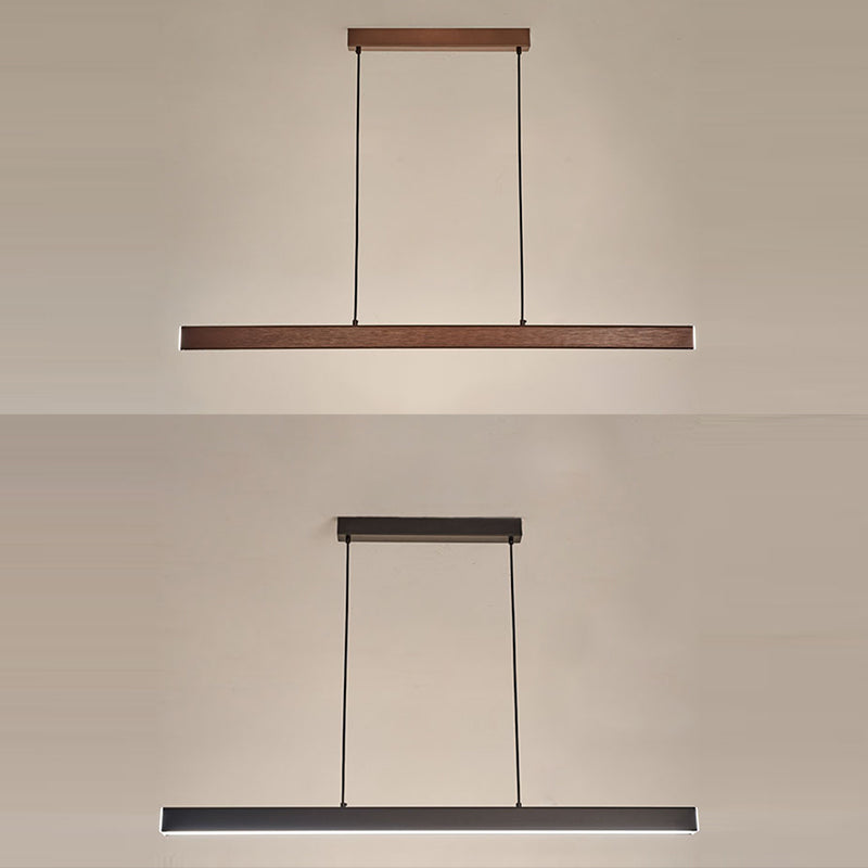 Luci di lampadari dell'isola lineare Simplicità Fissature di illuminazione del lampadario acrilico per tavolo da pranzo