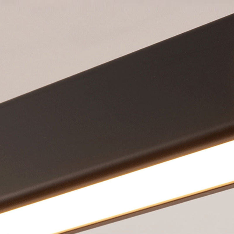 Luci di lampadari dell'isola lineare Simplicità Fissature di illuminazione del lampadario acrilico per tavolo da pranzo