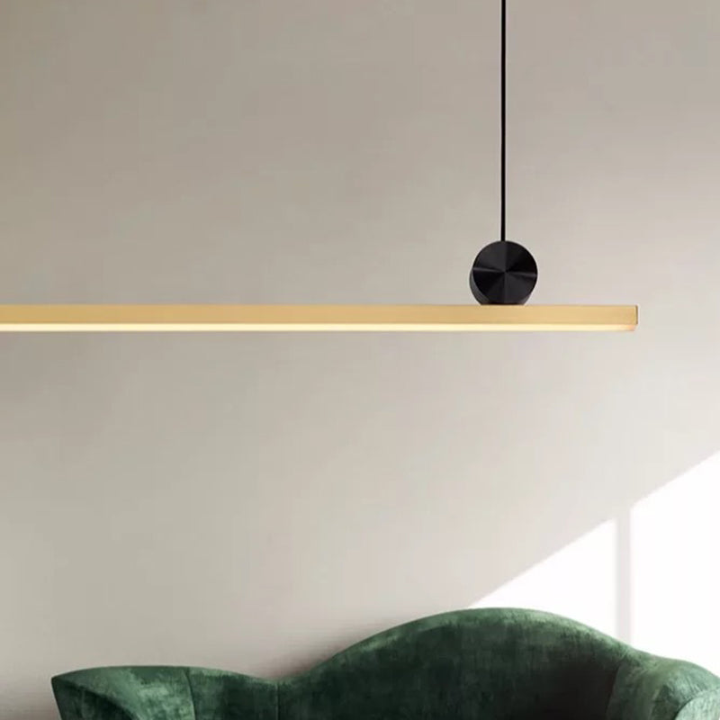 Luci di lampadari dell'isola lineare Simplicità Fissature di illuminazione del lampadario acrilico per tavolo da pranzo