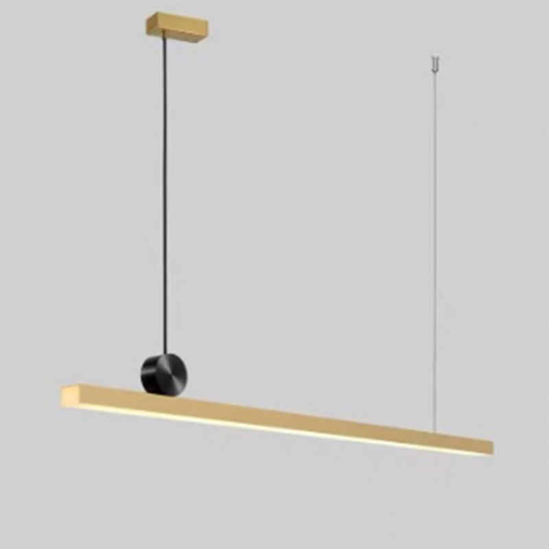 Linear Island Chandelier Lights Simplicity Acrylic Chandelier Lighting Fixtures for Dining Table