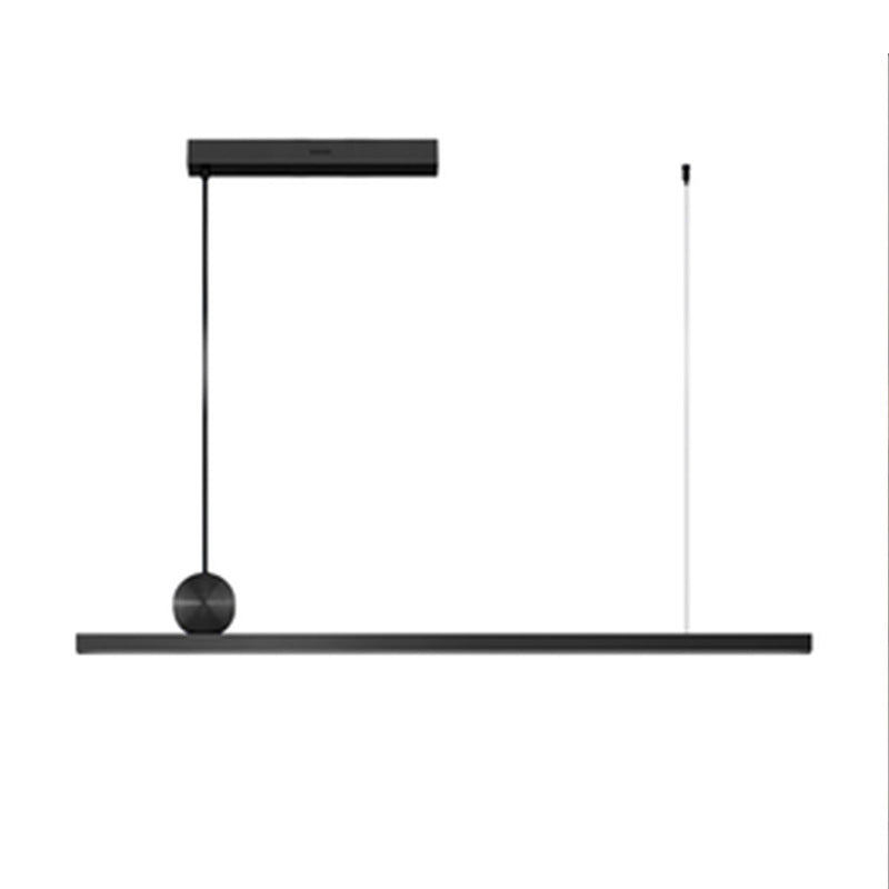 Luci di lampadari dell'isola lineare Simplicità Fissature di illuminazione del lampadario acrilico per tavolo da pranzo