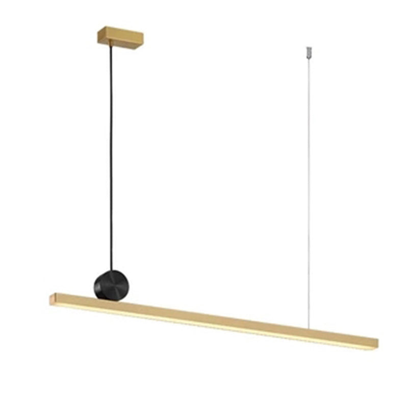 Luci di lampadari dell'isola lineare Simplicità Fissature di illuminazione del lampadario acrilico per tavolo da pranzo