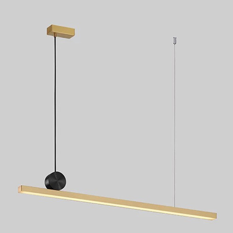Linear Island Chandelier Lights Simplicity Acrylic Chandelier Lighting Fixtures for Dining Table