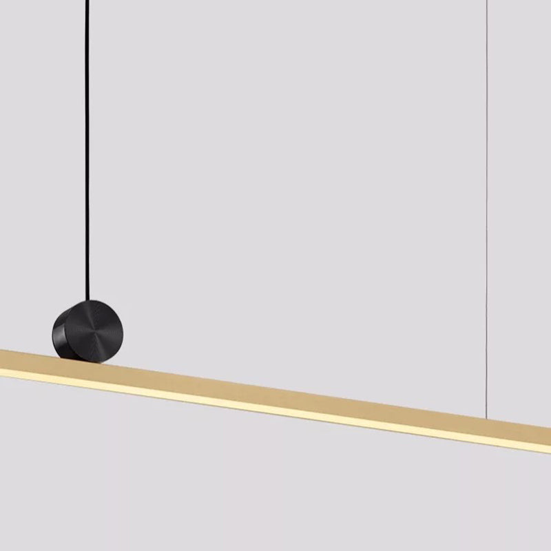 Linear Island Chandelier Lights Simplicity Acrylic Chandelier Lighting Fixtures for Dining Table