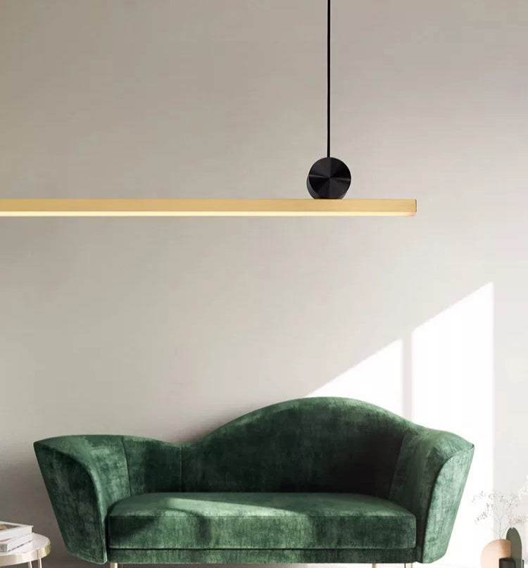 Luci di lampadari dell'isola lineare Simplicità Fissature di illuminazione del lampadario acrilico per tavolo da pranzo