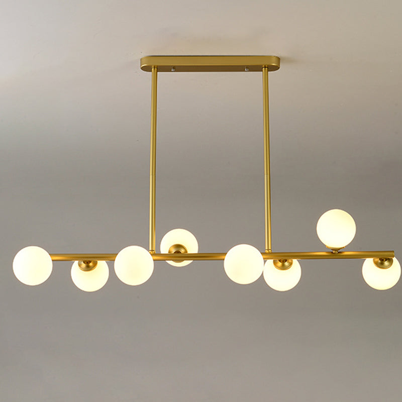 Orb Room Isola Lucile dell'isola Glass Lampella a base di isola in stile contemporaneo