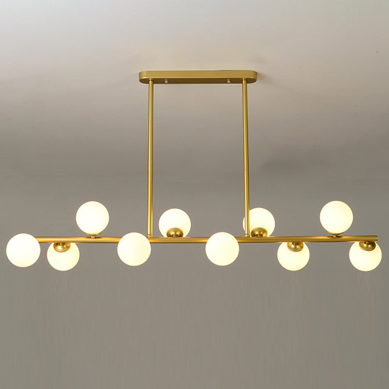 Orb Room Isola Lucile dell'isola Glass Lampella a base di isola in stile contemporaneo