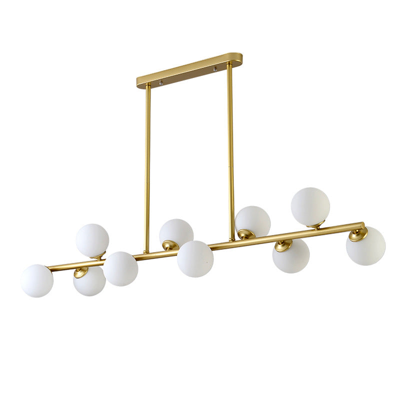 Orb Room Isola Lucile dell'isola Glass Lampella a base di isola in stile contemporaneo