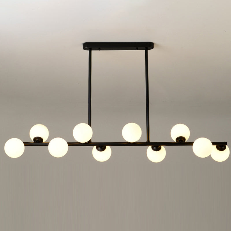 Orb Room Isola Lucile dell'isola Glass Lampella a base di isola in stile contemporaneo