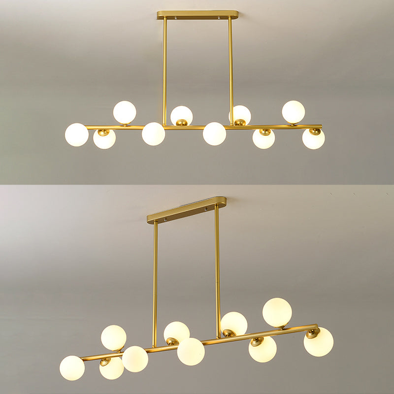 Orb Room Isola Lucile dell'isola Glass Lampella a base di isola in stile contemporaneo