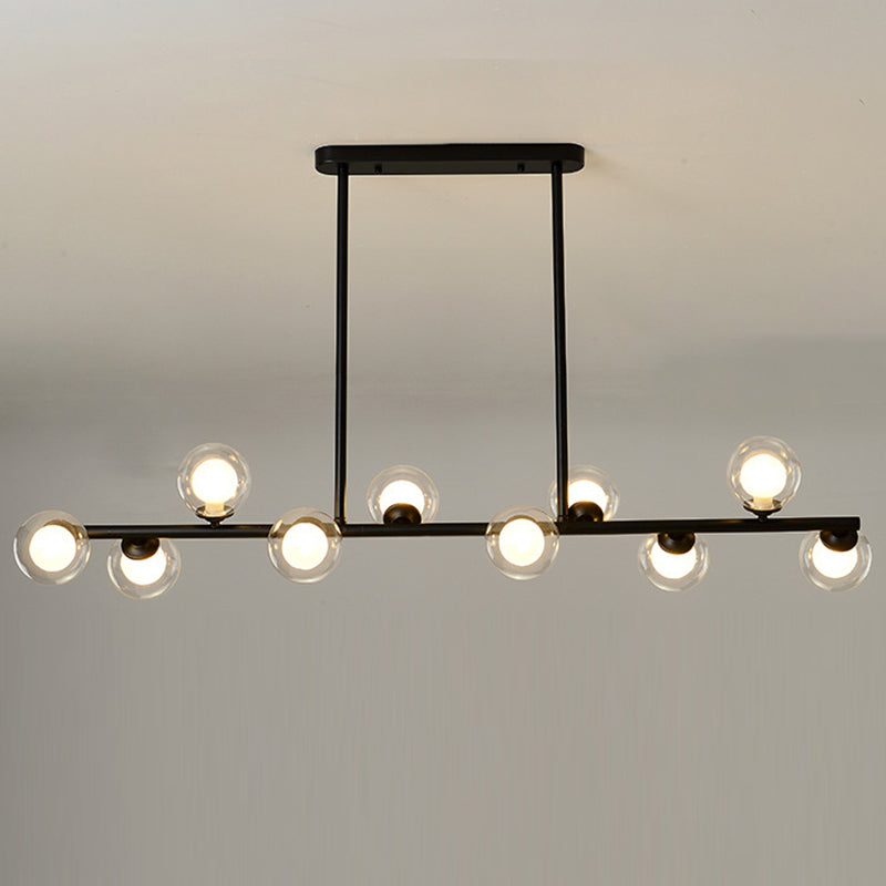 Orb Room Isola Lucile dell'isola Glass Lampella a base di isola in stile contemporaneo