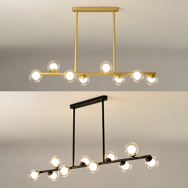 Orb Room Isola Lucile dell'isola Glass Lampella a base di isola in stile contemporaneo