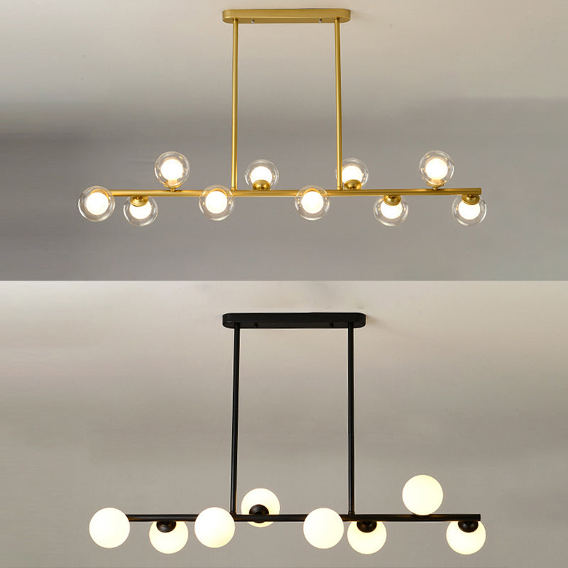 Orb Room Isola Lucile dell'isola Glass Lampella a base di isola in stile contemporaneo