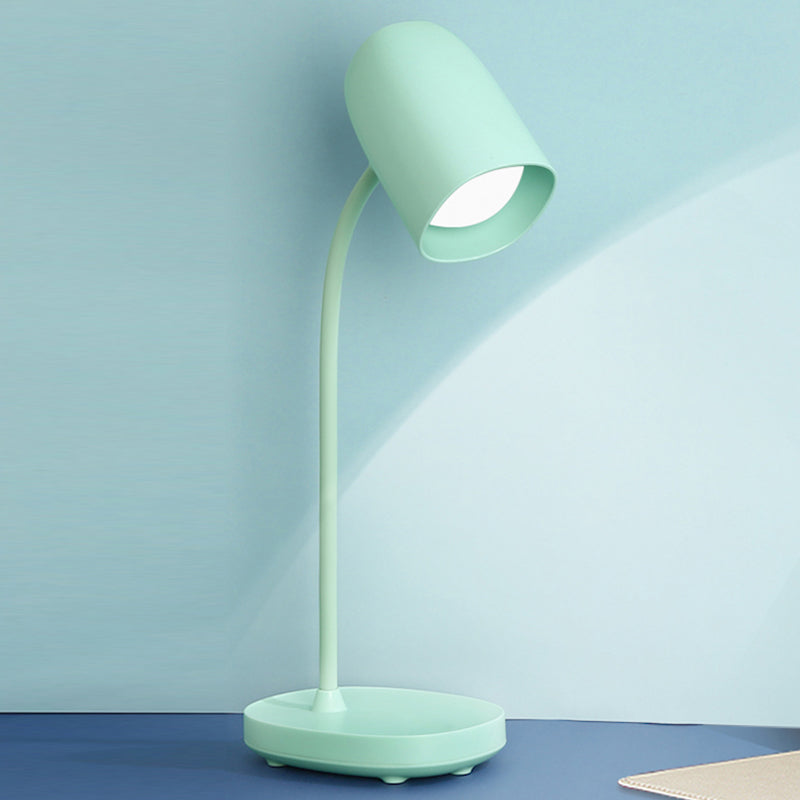Lampada da tavolo in stile minimalista moderno con porta di plastica USB 1 luce da tavolo per la scrivania
