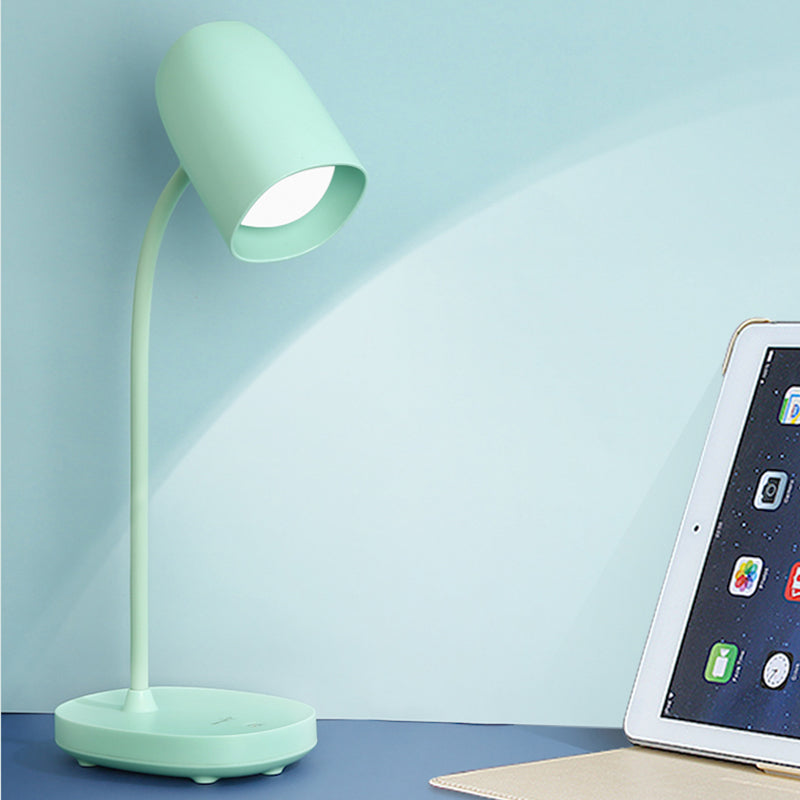 Lampada da tavolo in stile minimalista moderno con porta di plastica USB 1 luce da tavolo per la scrivania