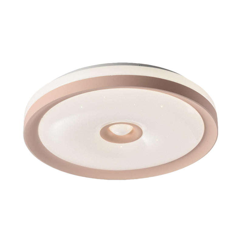 Makaron Grau/Rosa/Braun Runde Flush Licht High Penetrated Acryl LED Deckenhalterung Lampe im dritten Gang