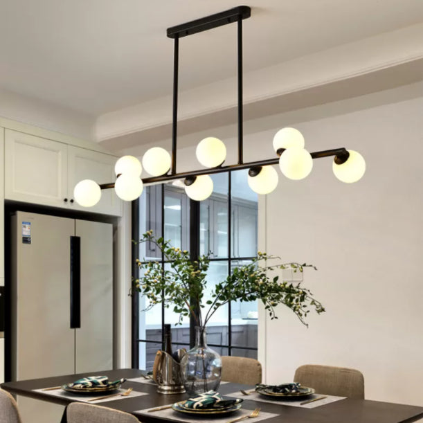 Orb Room Isola Lucile dell'isola Glass Lampella a base di isola in stile contemporaneo