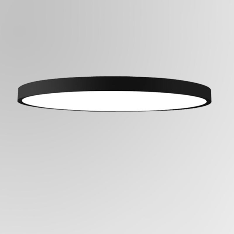 Luz empotrada LED ultrafina de 1 luz, nueva lámpara de techo moderna de hierro con forma redonda