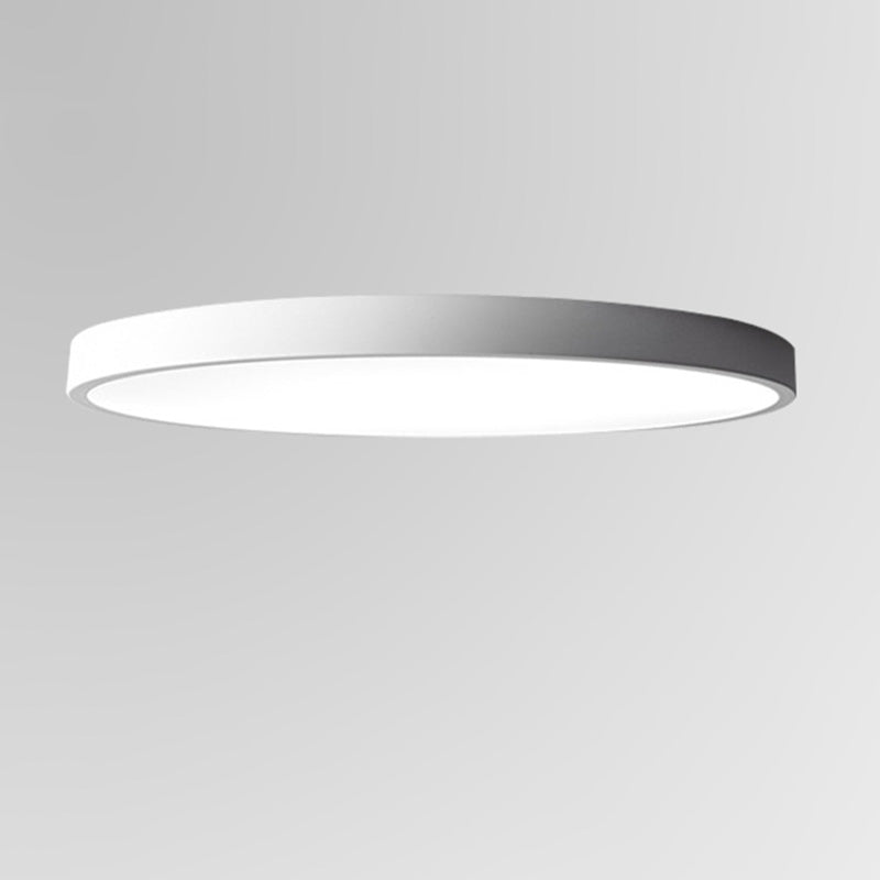 Luz empotrada LED ultrafina de 1 luz, nueva lámpara de techo moderna de hierro con forma redonda