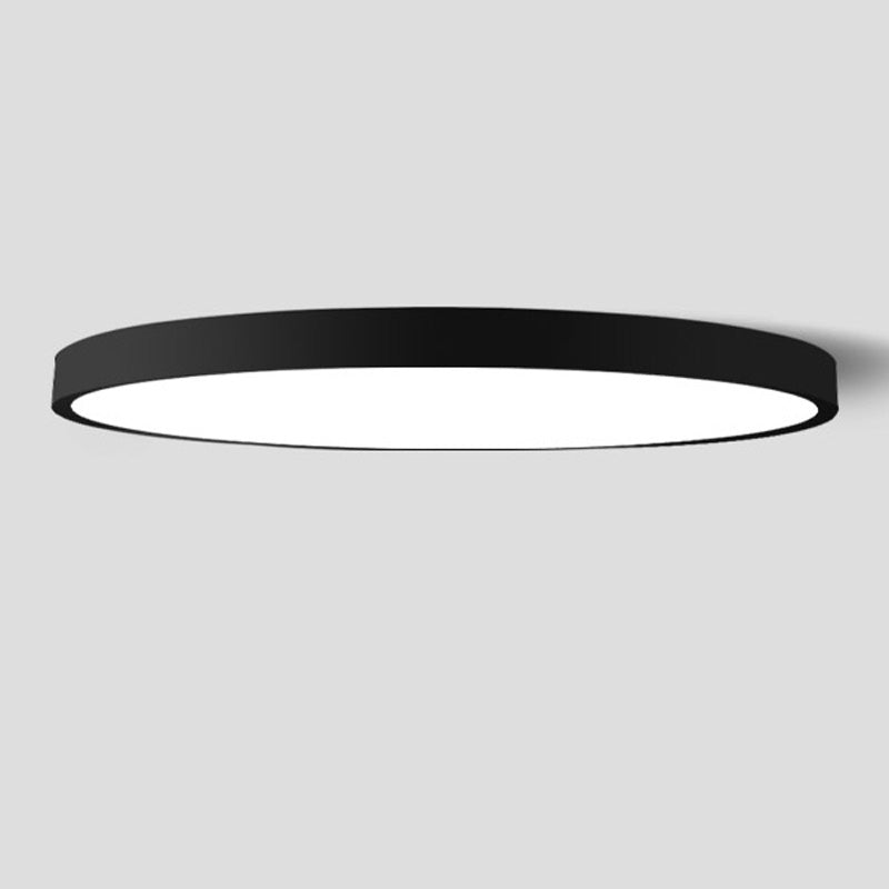 Luz empotrada LED ultrafina de 1 luz, nueva lámpara de techo moderna de hierro con forma redonda