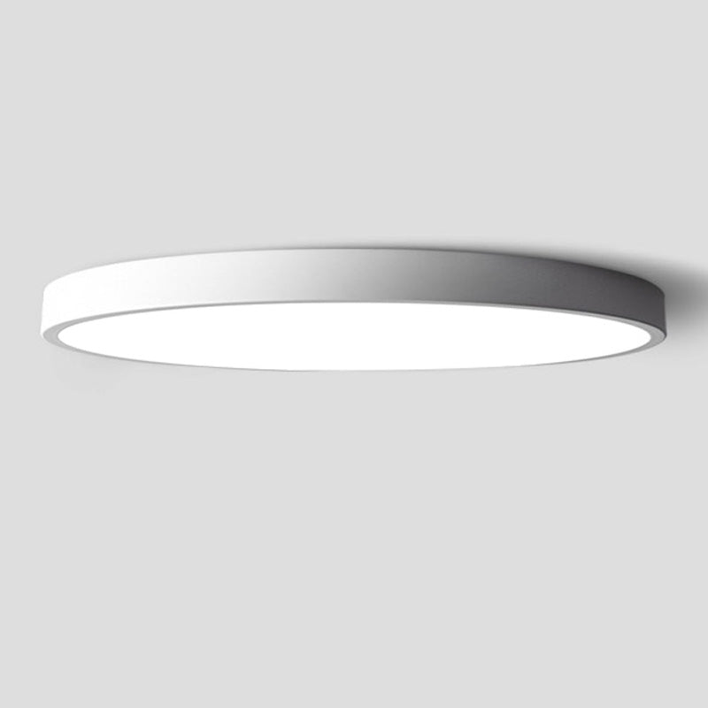 Luz empotrada LED ultrafina de 1 luz, nueva lámpara de techo moderna de hierro con forma redonda