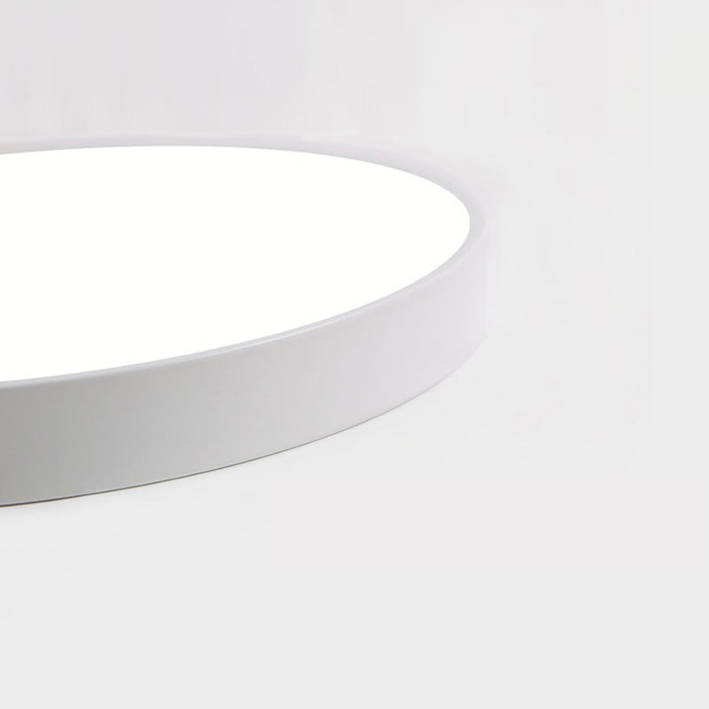 Luz empotrada LED ultrafina de 1 luz, nueva lámpara de techo moderna de hierro con forma redonda
