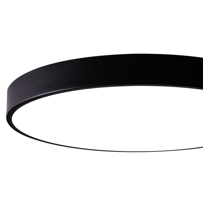 Luz empotrada LED ultrafina de 1 luz, nueva lámpara de techo moderna de hierro con forma redonda