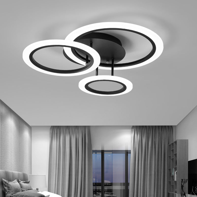 Lineare Eisen-Unterputzleuchte im modernen Stil für das Wohnzimmer