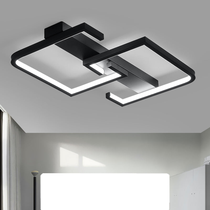 Lineare Eisen-Unterputzleuchte im modernen Stil für das Wohnzimmer