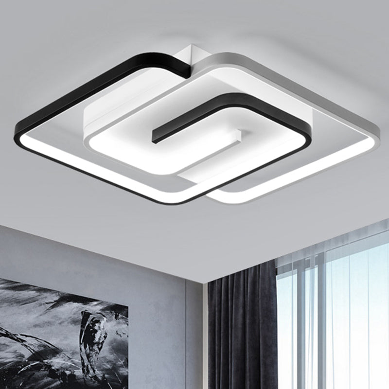 Lineare Eisen-Unterputzleuchte im modernen Stil für das Wohnzimmer