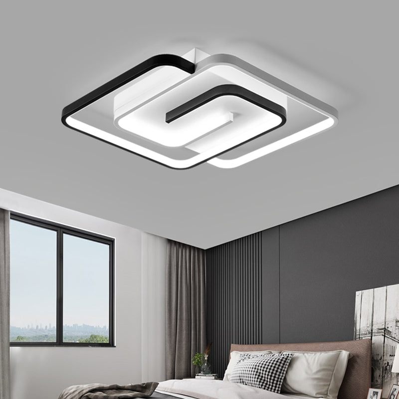 Lineare Eisen-Unterputzleuchte im modernen Stil für das Wohnzimmer