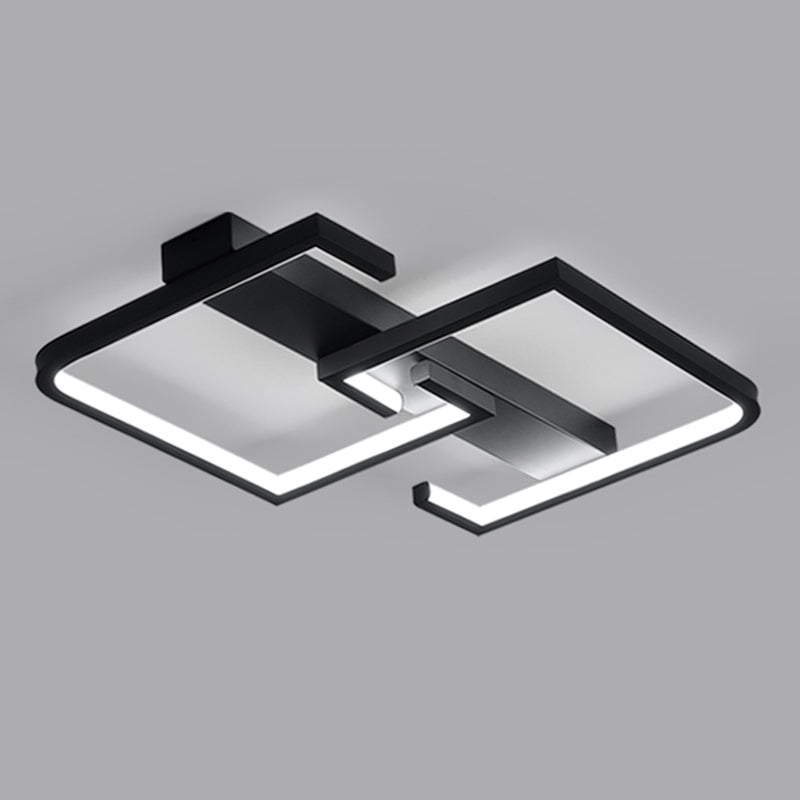 Lineare Eisen-Unterputzleuchte im modernen Stil für das Wohnzimmer