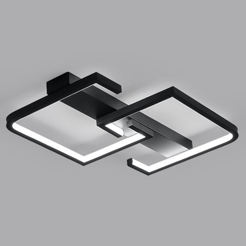 Lineare Eisen-Unterputzleuchte im modernen Stil für das Wohnzimmer