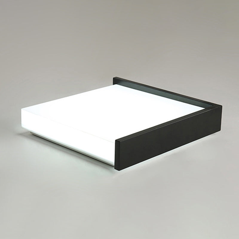 Neue moderne quadratische LED-Unterputzleuchte mit 1 Licht und Acryl für die Deckenmontage im Wohnzimmer