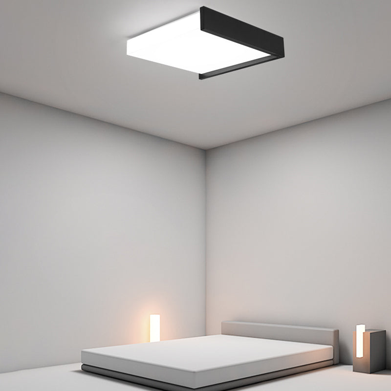 Neue moderne quadratische LED-Unterputzleuchte mit 1 Licht und Acryl für die Deckenmontage im Wohnzimmer