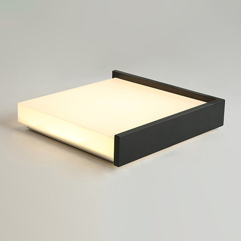 Neue moderne quadratische LED-Unterputzleuchte mit 1 Licht und Acryl für die Deckenmontage im Wohnzimmer