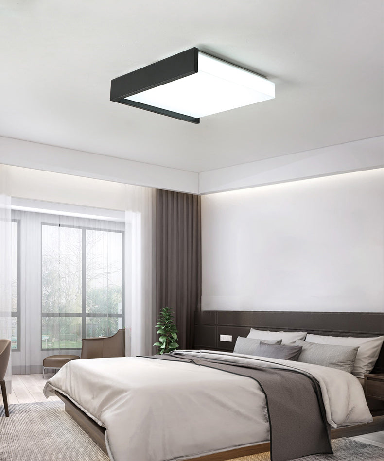 Neue moderne quadratische LED-Unterputzleuchte mit 1 Licht und Acryl für die Deckenmontage im Wohnzimmer