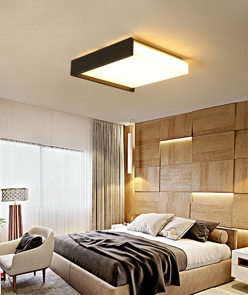 New Modern Square LED Flush Mount 1-Light Acrylic Ceiling Mounted Light for Living Room