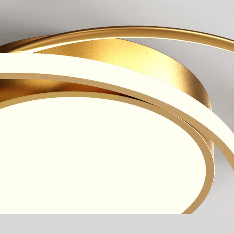 Nouveau Plafonnier LED encastré en fer moderne, forme ronde, plafonnier pour chambre à coucher,