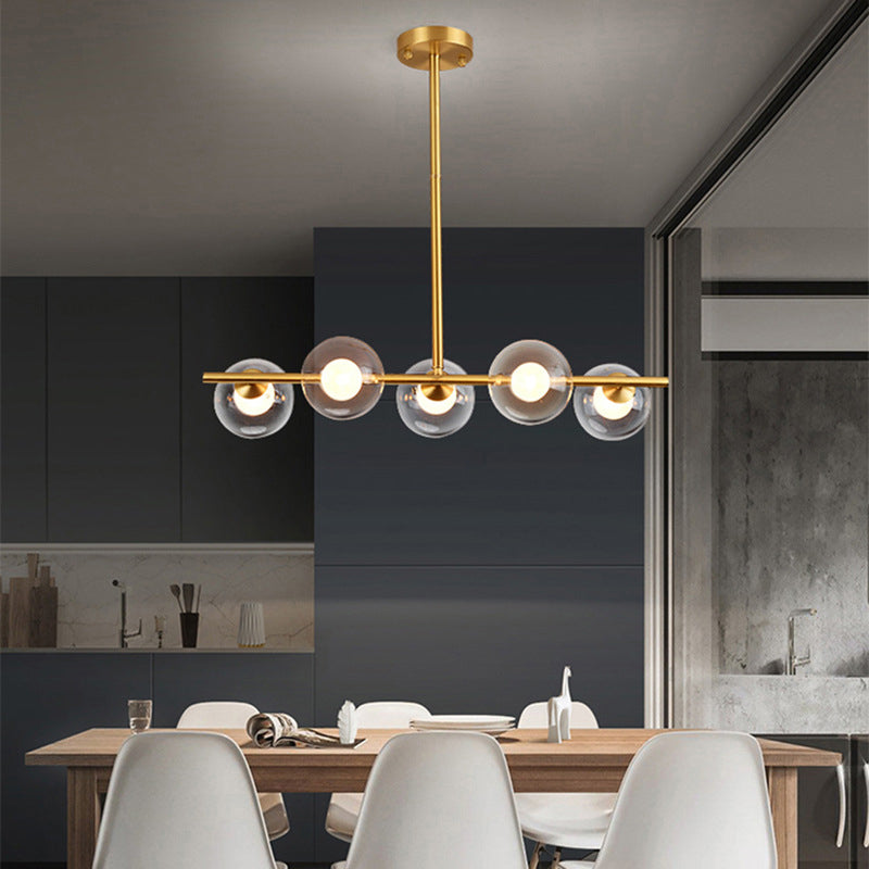 Accesorios de iluminación de Globe Island accesorios de iluminación colgante de vidrio transparente para restaurante