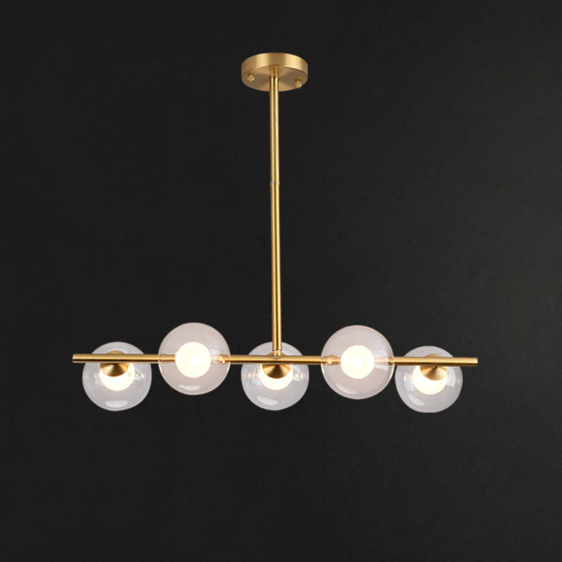 Accesorios de iluminación de Globe Island accesorios de iluminación colgante de vidrio transparente para restaurante