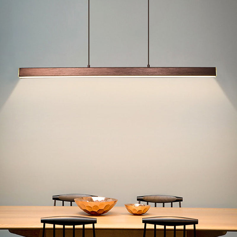 Linear Isola Lighting Acrilic Contemporary Simplicity Fishings a sospensione per il ristorante