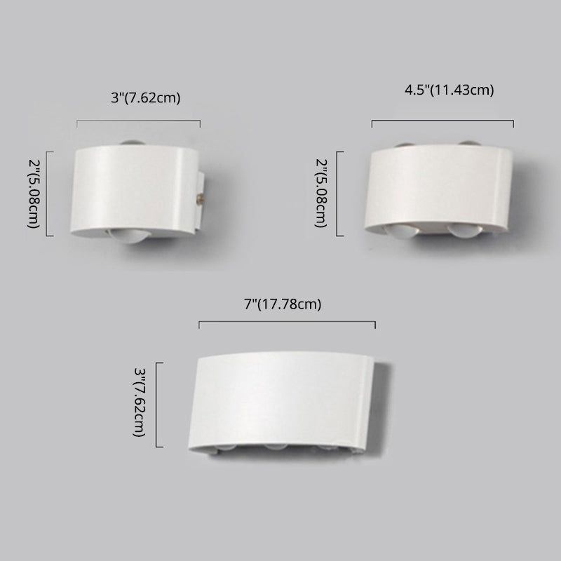 Modern Minimalist Minimalist Wall Monted Aiblowture Metal Wall Lights per soggiorno