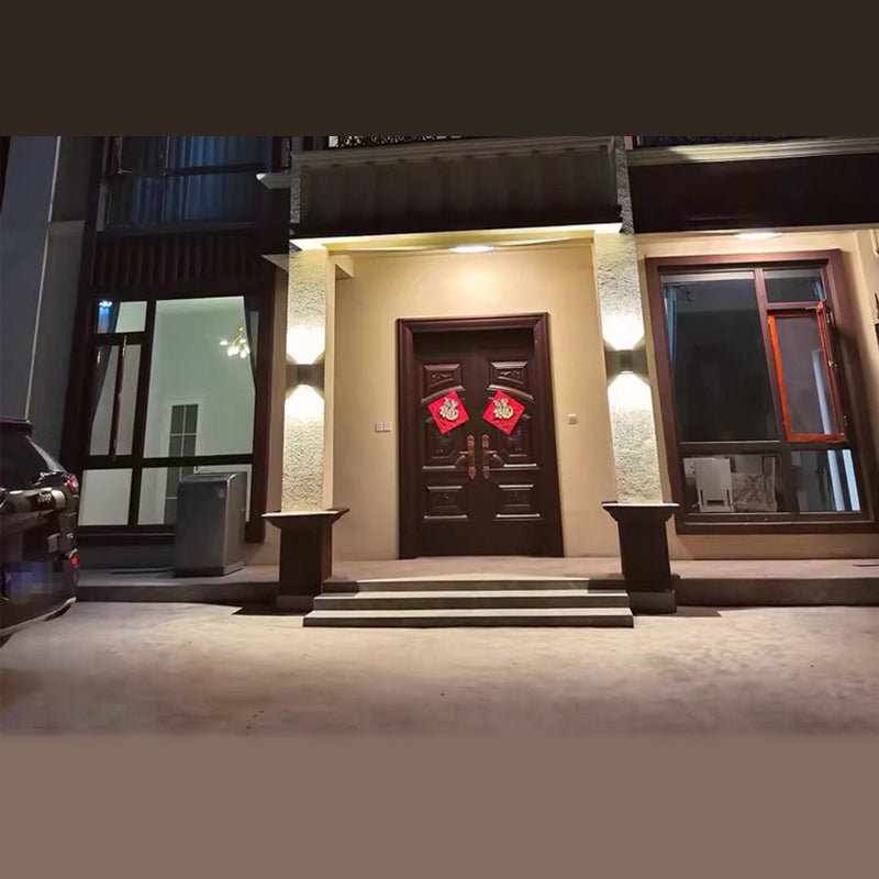 Luz de pared de estilo minimalista moderno de lámpara montada en la pared 2 luces de pared para pared para la pared exterior